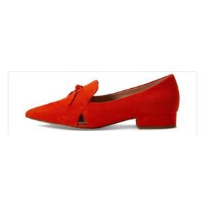 Cole Haan Viola Skimmer Red Suede Loafer Flats, Sz 9.5 - NWOT
